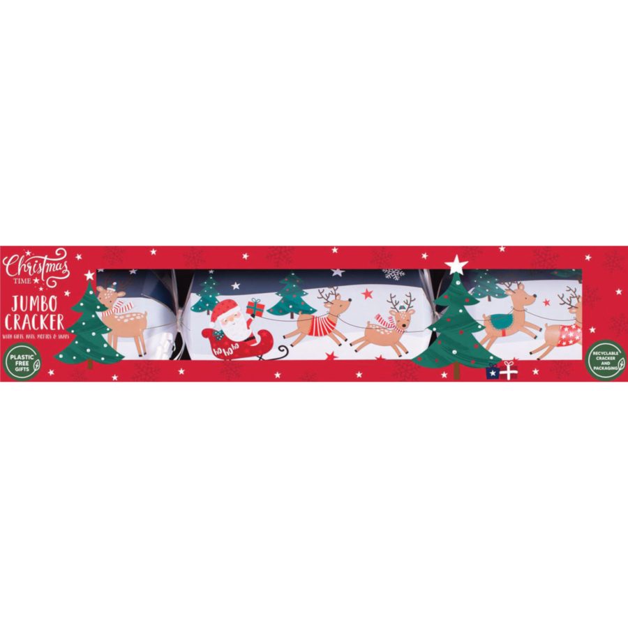 Santa & Sleigh Jumbo Christmas Cracker - Image 4