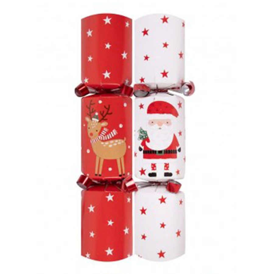 Santa & Sleigh Mini Christmas Crackers - Pack of 6 - Image 2
