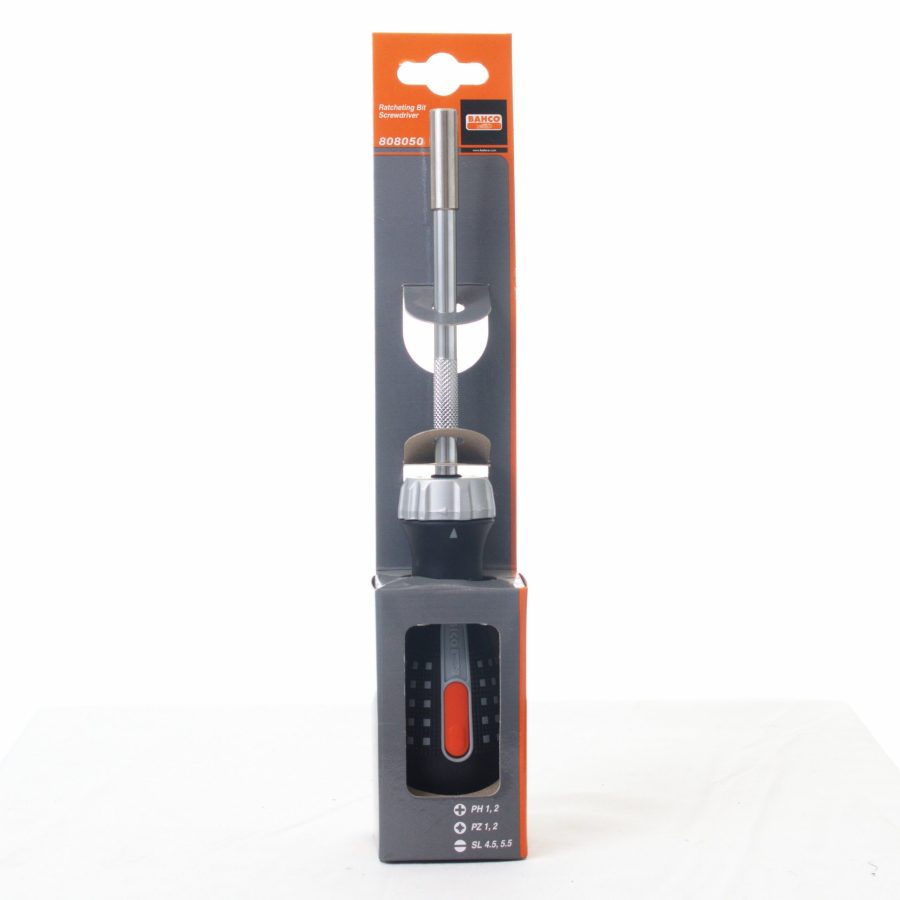 Ratchet Screwdriver With 6 Bits Bahco
