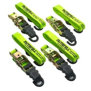 Faithfull Green Ratchet Tie Down Set - Image 5