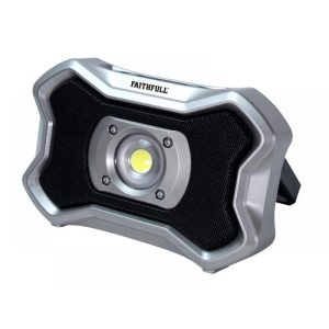 Faithfull Rechargeable Work Light with Speaker