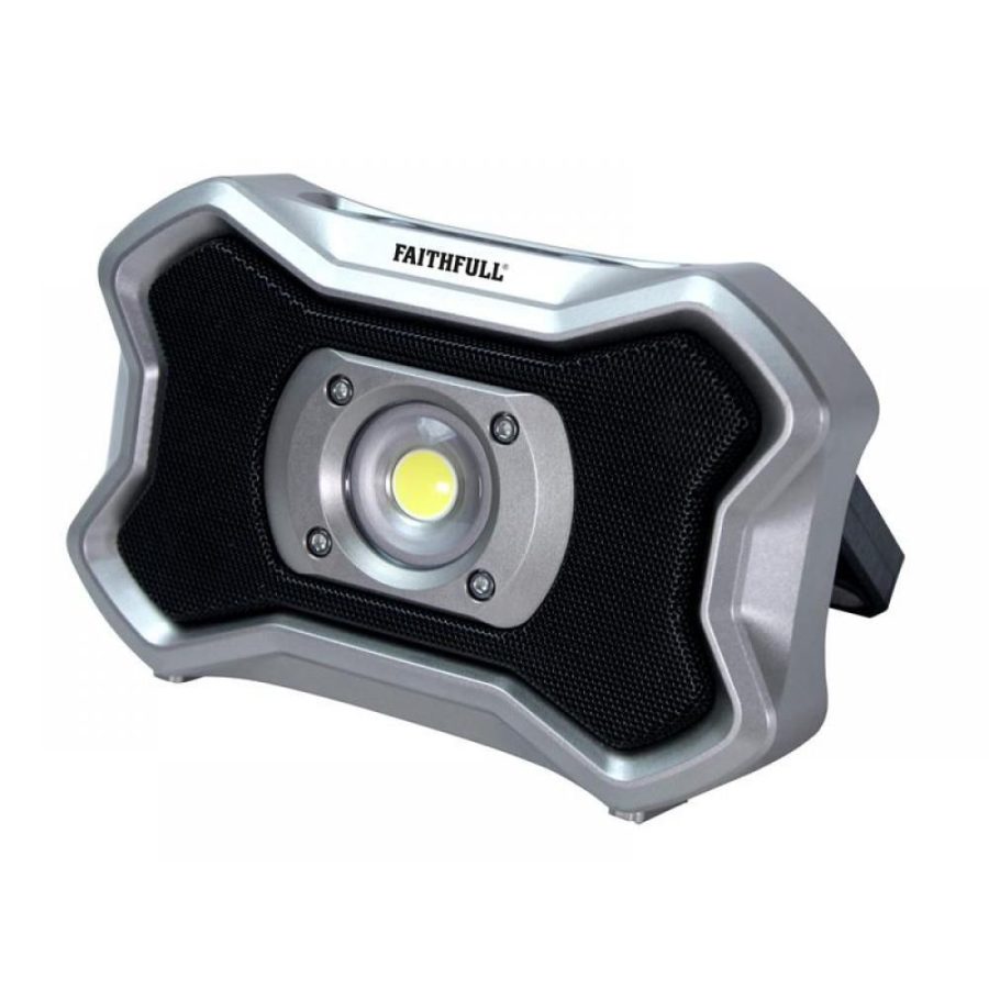 Faithfull Rechargeable Work Light with Speaker