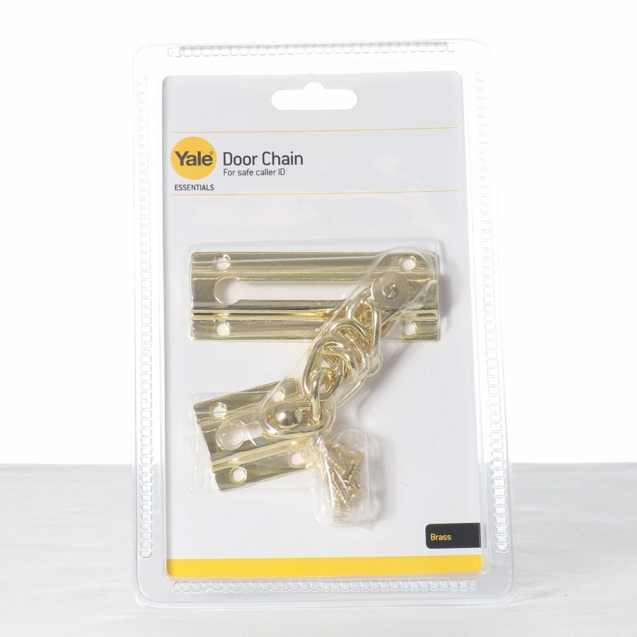 Dw Yale Essentials Door Chain Brass