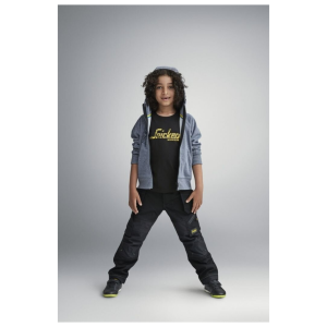 Trousers - Snickers Jnr - FlexiWork - 8-9 Yrs - Black - Image 3