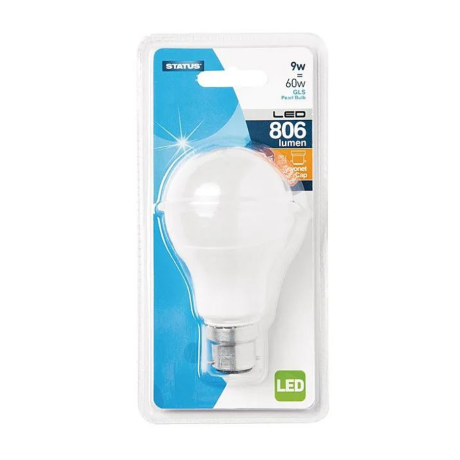 Status 9W BC LED Pearl GLS Bulb - Image 3