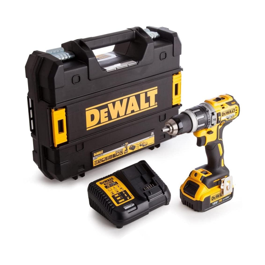 DeWalt 18V Combi Drill with Free 32 Piece Bit Set