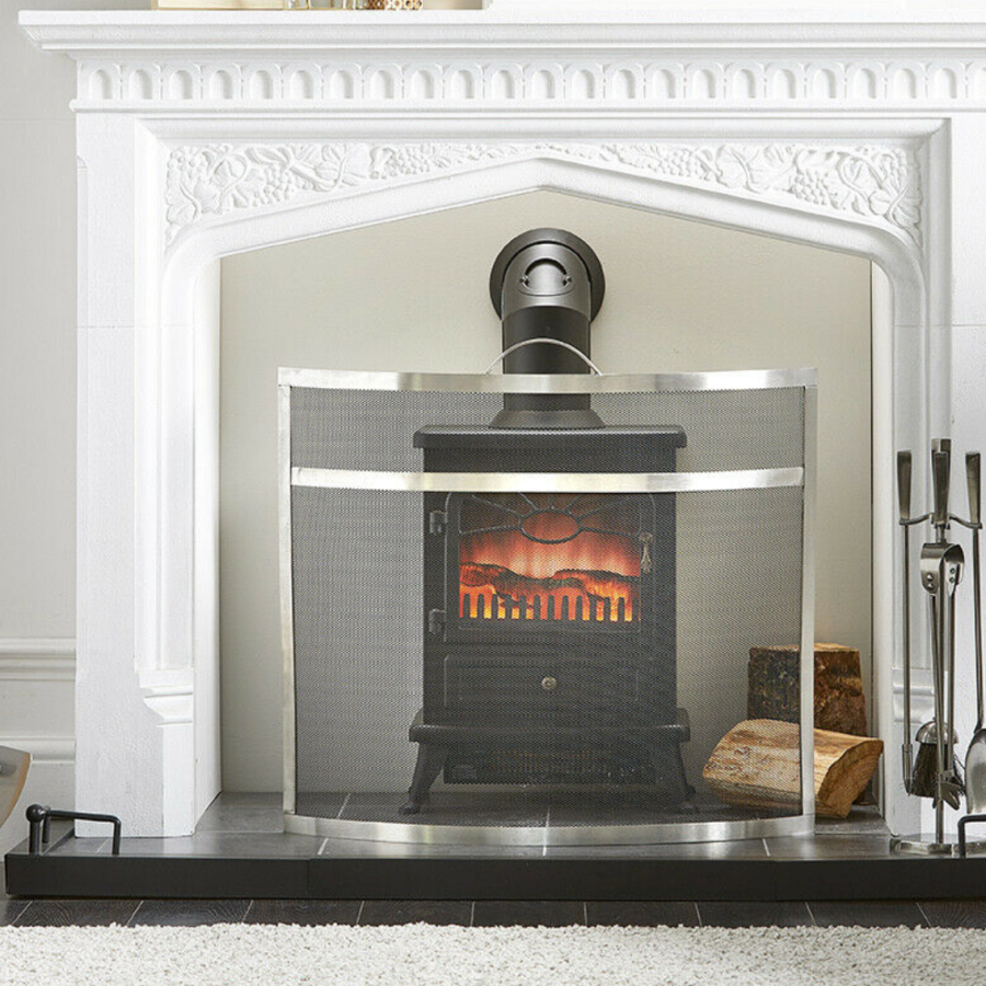 Inglenook Spark Guard Pewter Curved - Image 2