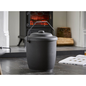 Black Plastic Coal Tub & Lid Harewood - Image 7