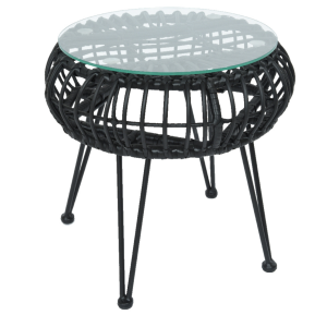 Lisbon Black Rattan Nest Coffee Table