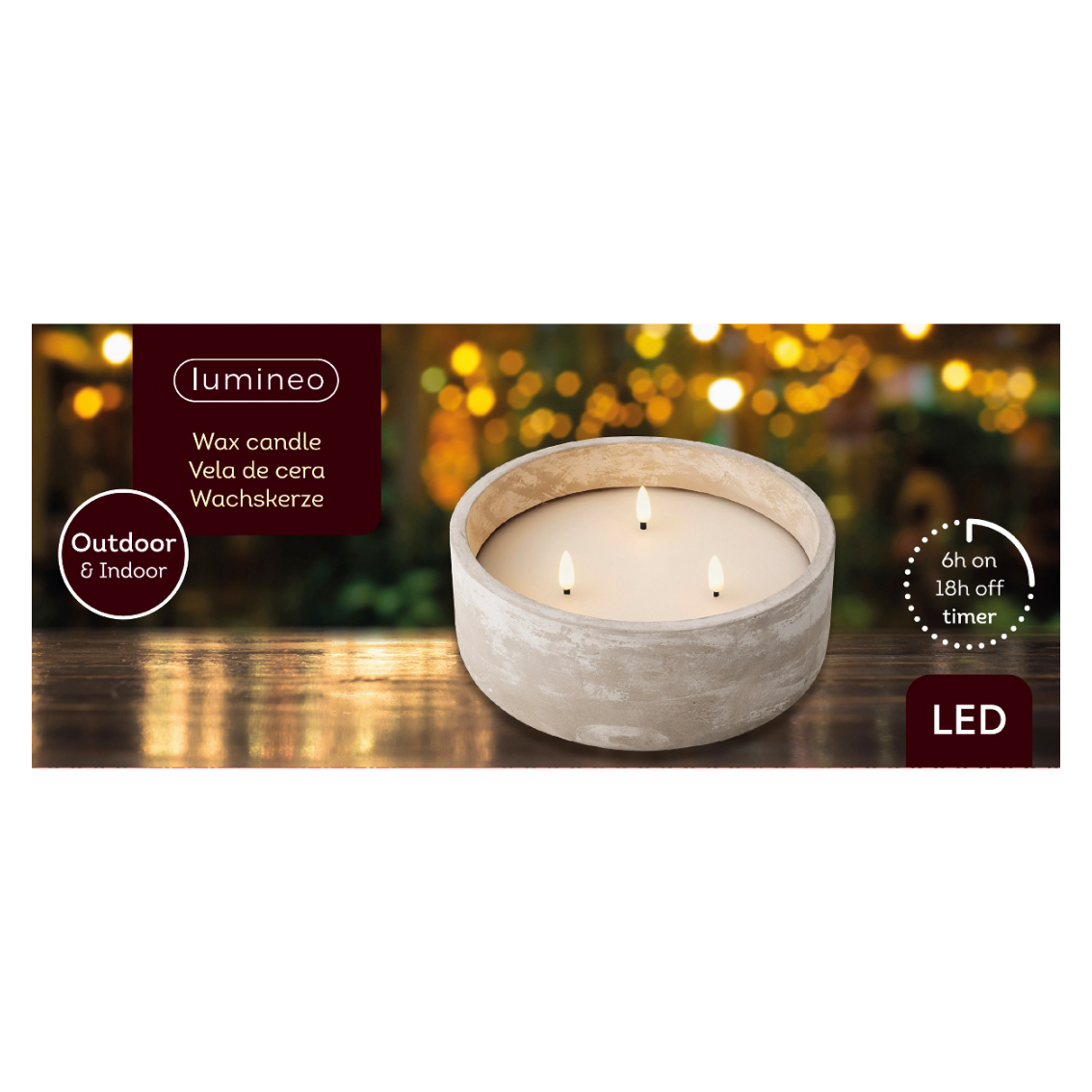 lumineo wax candle