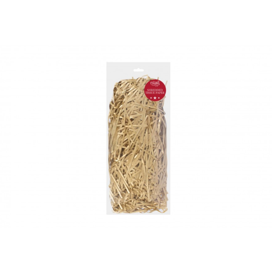 Shredded Gold Metallic Tissue Paper