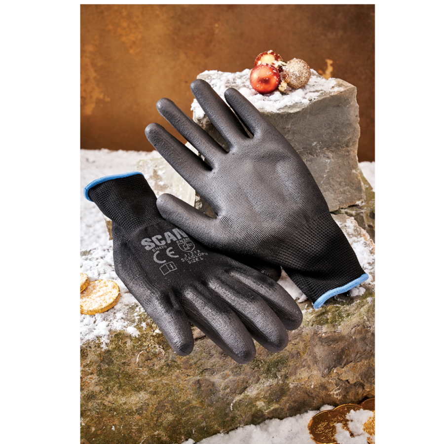 Black PU Gloves - Image 2