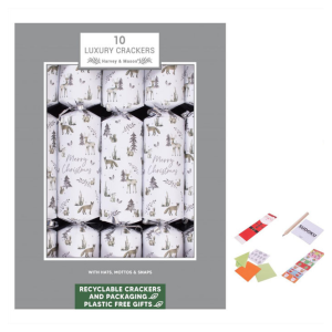 Luxury Recyclable Woodland Christmas Crackers - Pack of 10 - Image 2