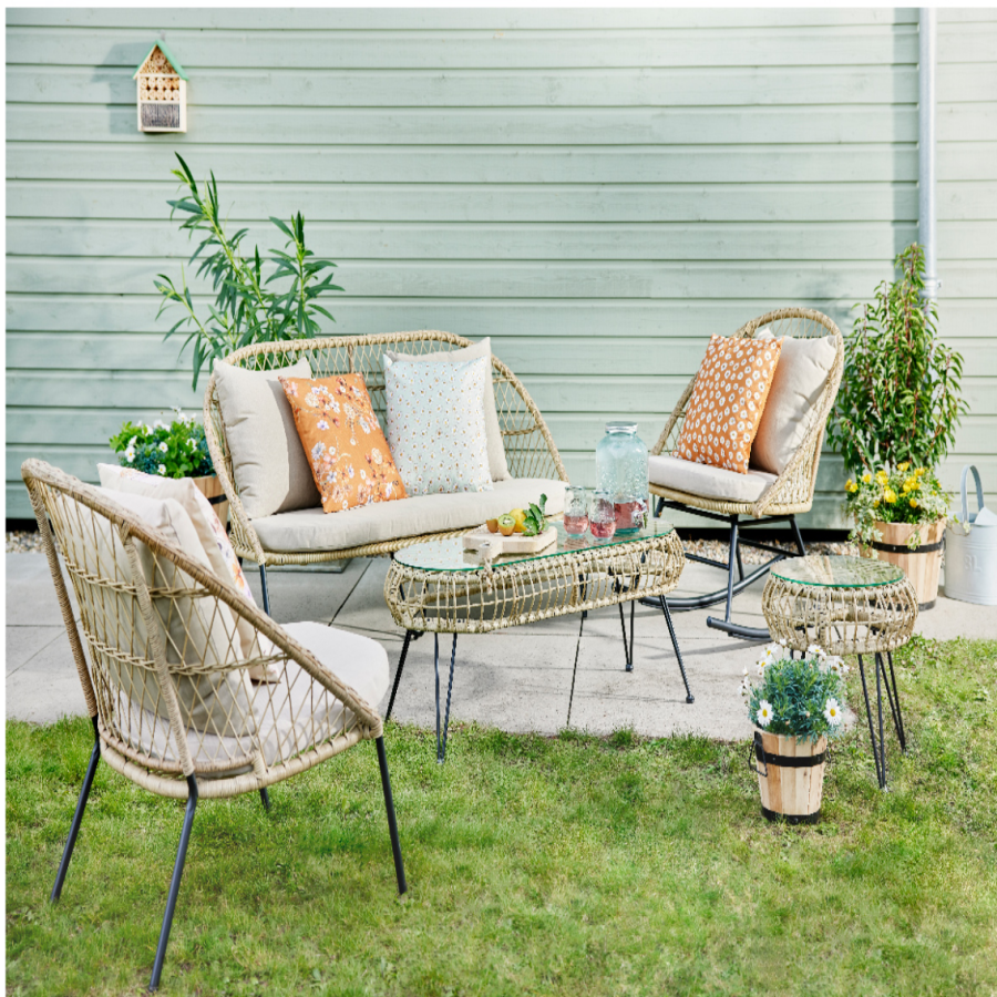 Lisbon Rattan Nest Coffee Table in Natural - Image 3