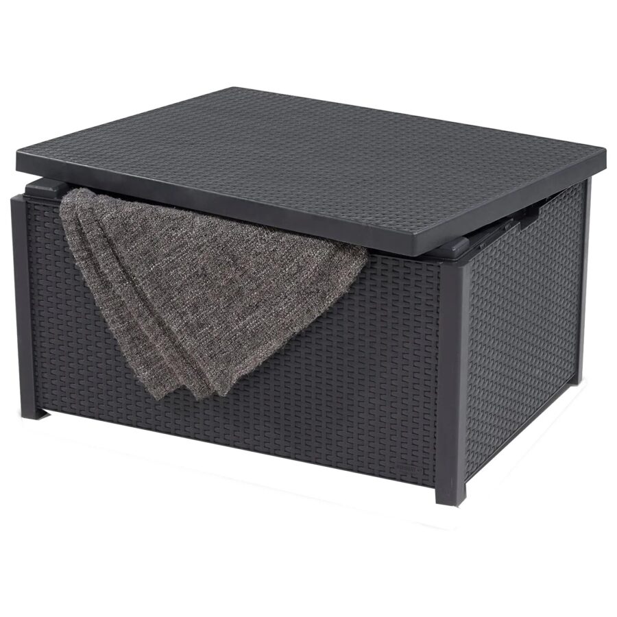 Keter Graphite Arica Outdoor Storage Table - Image 3