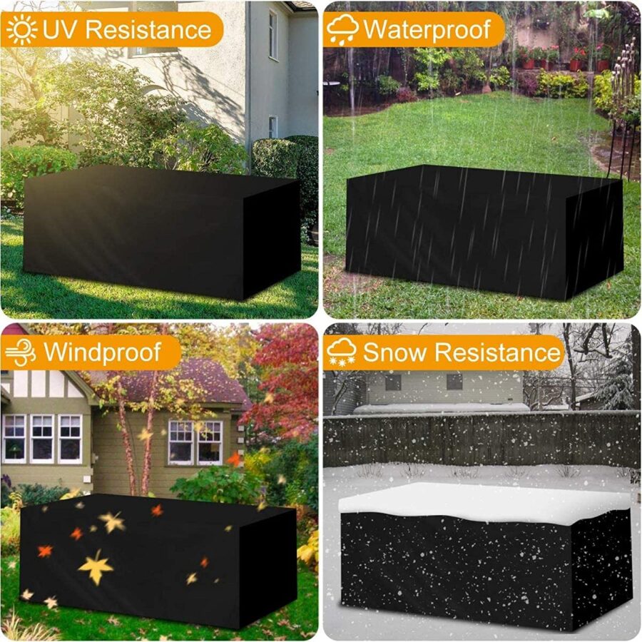 Square Garden Furniture Cover 120x120x75cm - Image 2
