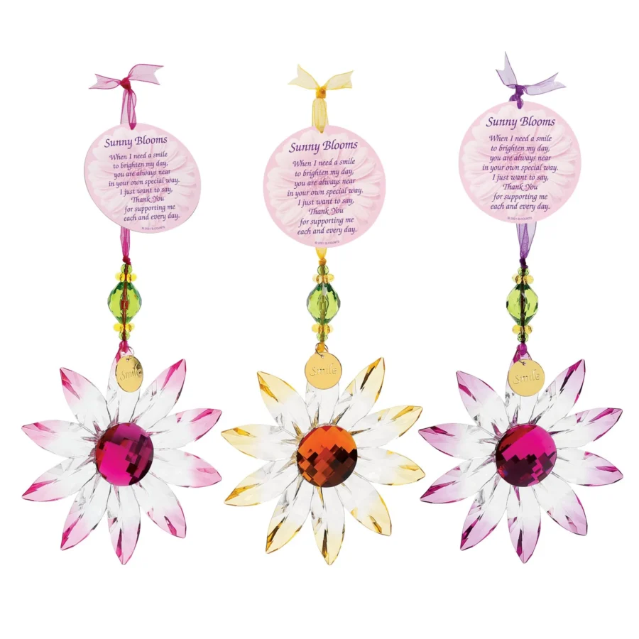 Daisy Acrylic Crystal Hanging Ornament