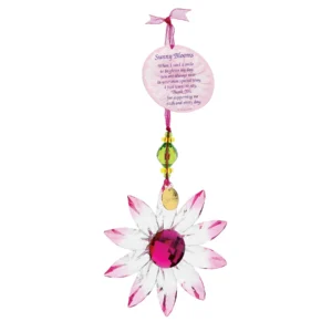 Daisy Acrylic Crystal Hanging Ornament - Image 4