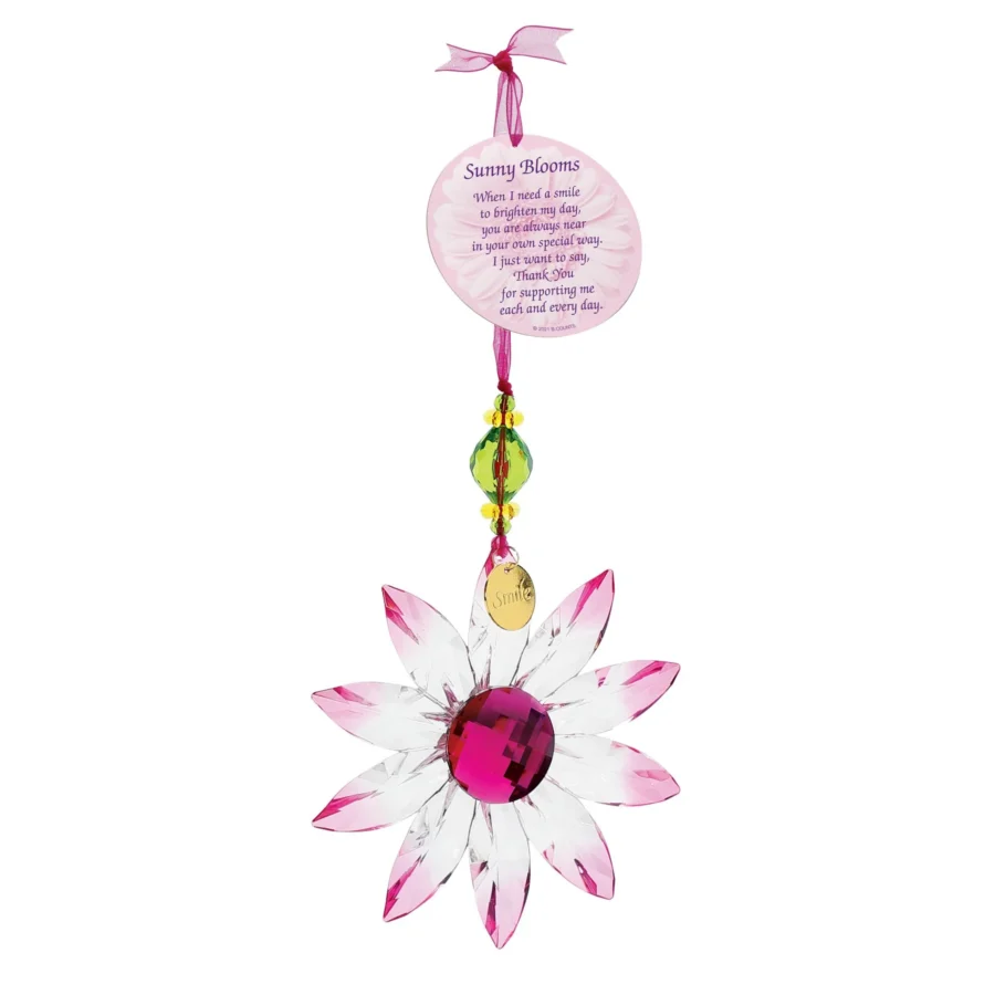 Daisy Acrylic Crystal Hanging Ornament - Image 4
