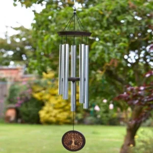 Windchime with Wooden Tree Of Life Roundel - Image 2