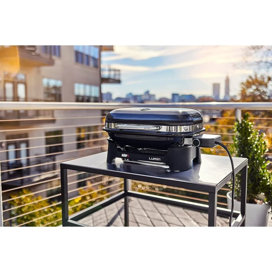 Weber Lumin Compact Electric Barbecue with Stand - Image 6