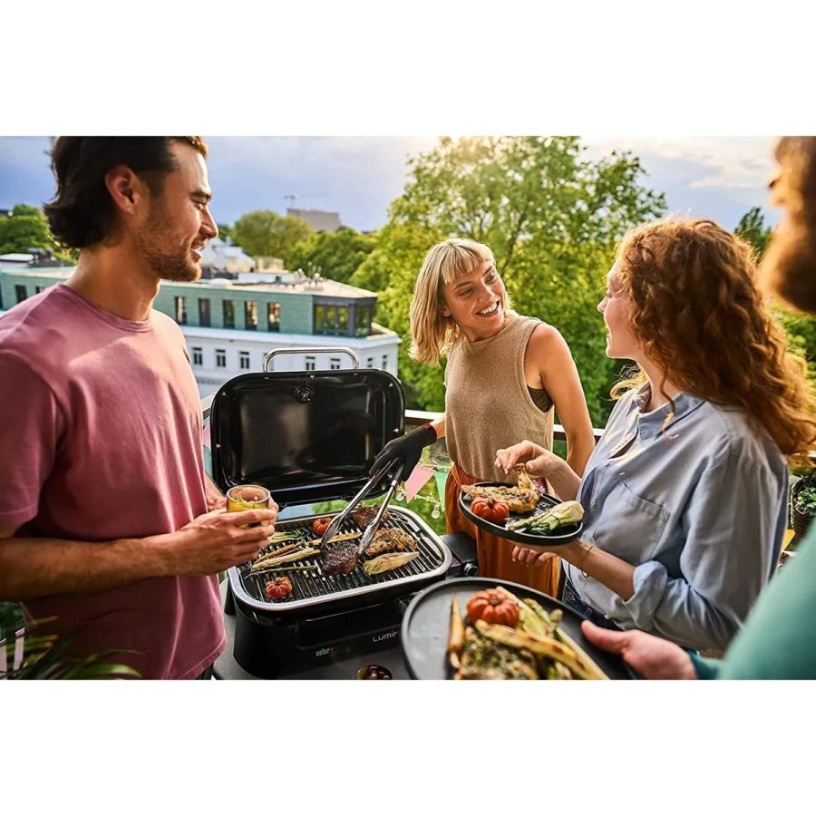 Weber Lumin Compact Electric Barbecue with Stand - Image 5