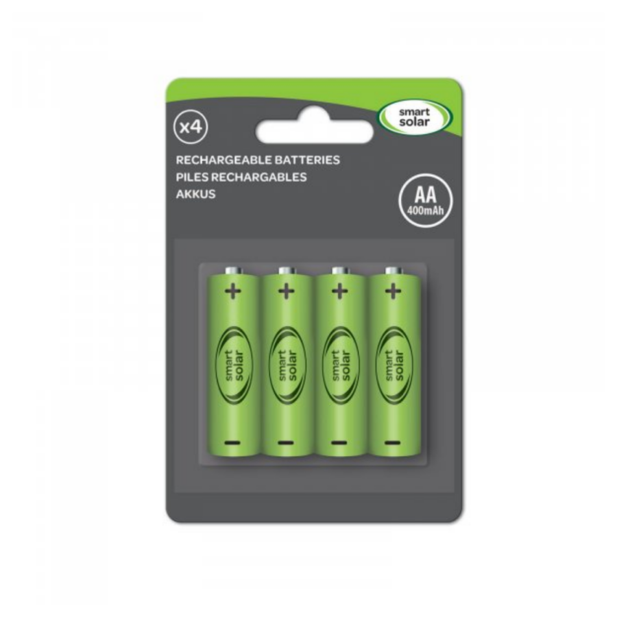 Smart Solar Rechargeable Batteries AAA 600mAh 4 Pack