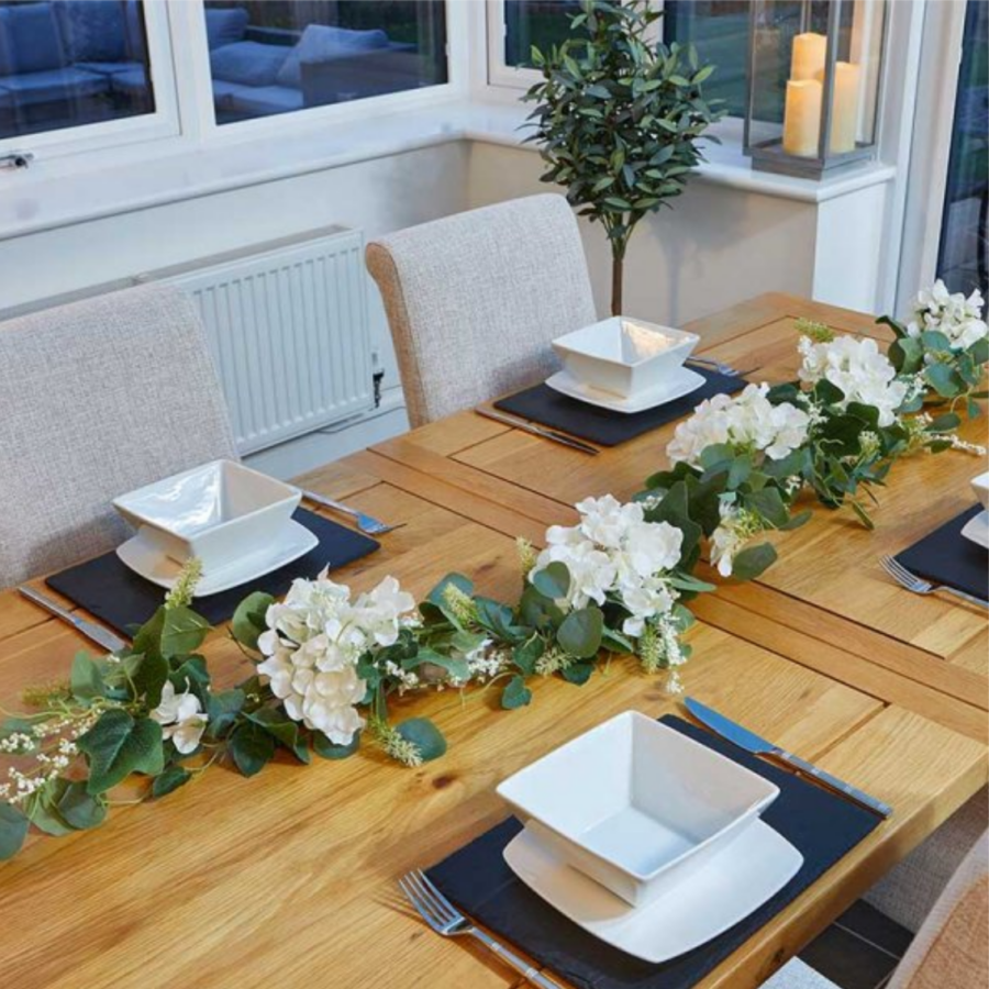 Heavenly Hydrangea Garland 180cm - Image 2