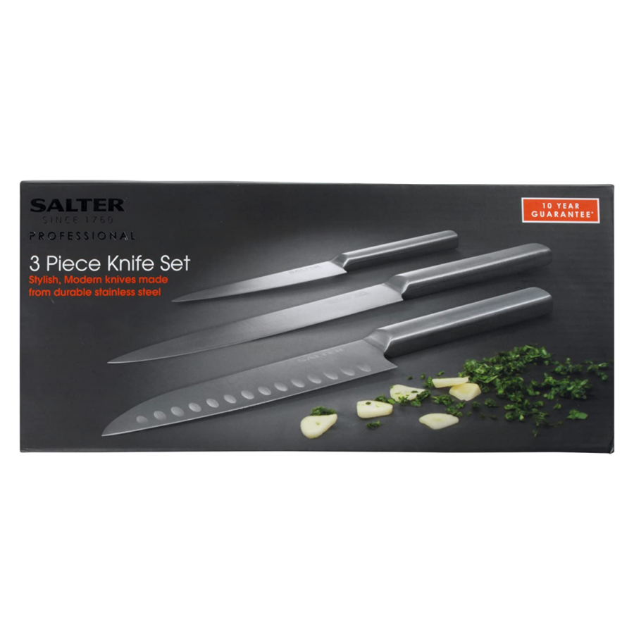 Salter Professionals 3 Piece Stainless Steel Knife Set - Image 7