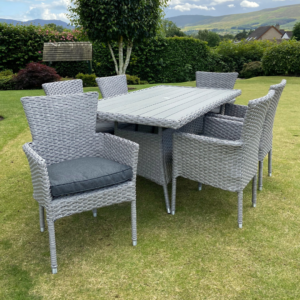 St Tropez 6 Seater Rectangular Outdour Dining Set