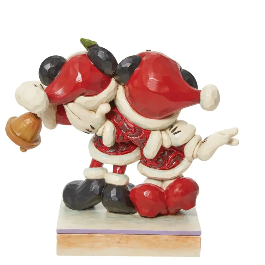 Disney Christmas Mickey & Minnie Santas Figurine - Image 3