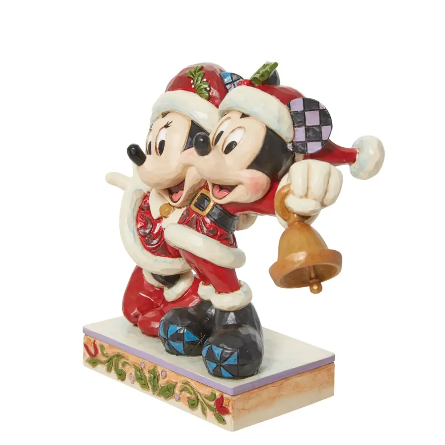 Disney Christmas Mickey & Minnie Santas Figurine - Image 4