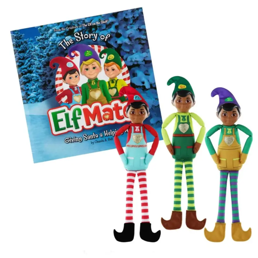 The Elf On The Shelf® Elf Mates "Giving Santa a Helping Hand" & Storybook (Pack of 3)
