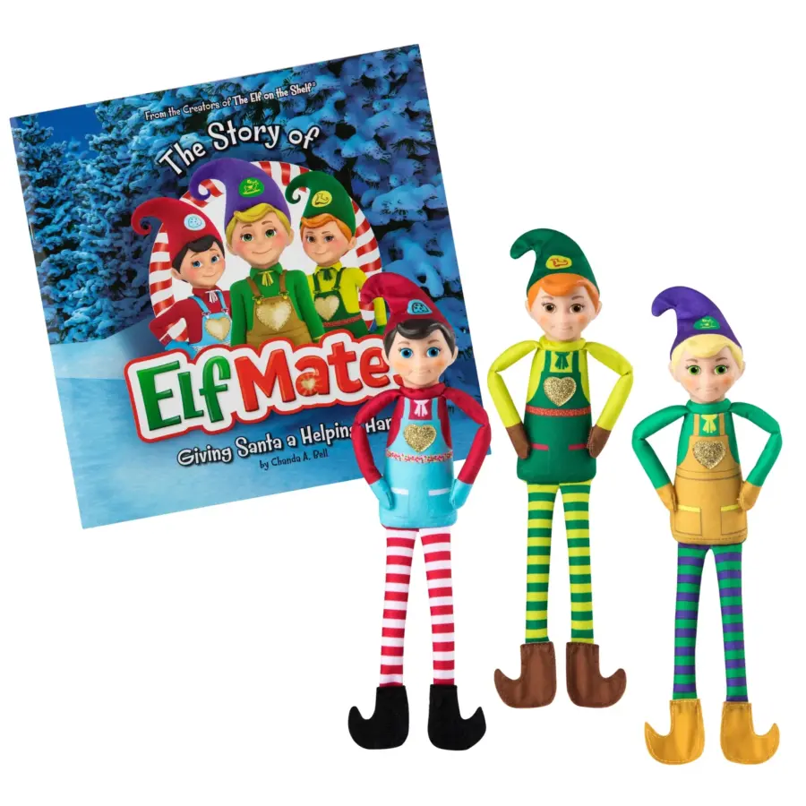 The Elf On The Shelf® Elf Mates "Giving Santa a Helping Hand" & Storybook (Pack of 3) - Image 2