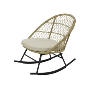 Lisbon Polyester Rope Rocking Chair in Natural