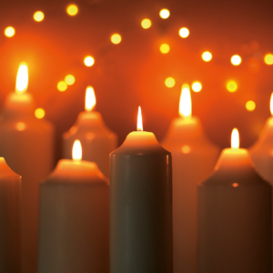 Cream Church Wax Candle 15x10cm - Image 2