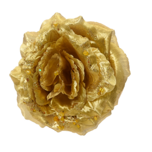 Light Gold Rose Clio On with Glitter 19cm