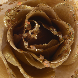 Light Gold Rose Clio On with Glitter 19cm - Image 2