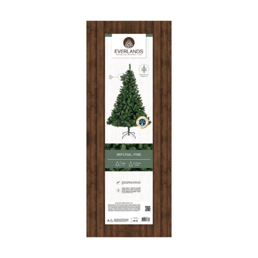 Imperial Pine Artificial Christmas Tree 6ft - Image 2