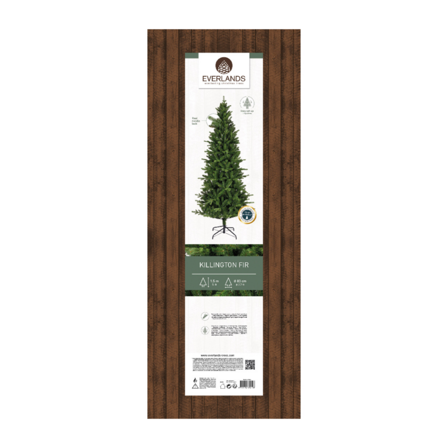 Killington Slim Fir Artificial Christmas Tree 5ft - Image 2