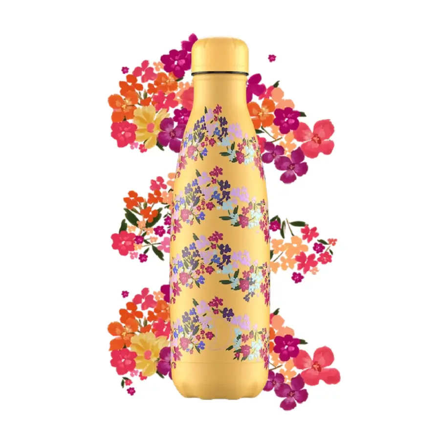 Chilly's Floral Zigzag Bottle 500ml - Image 2