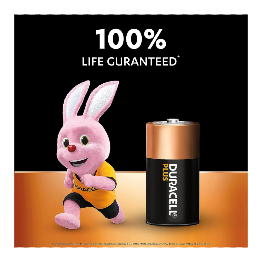 Duracell C Plus Power 100% Extra Life Alkaline Batteries (Pack of 6) - Image 3