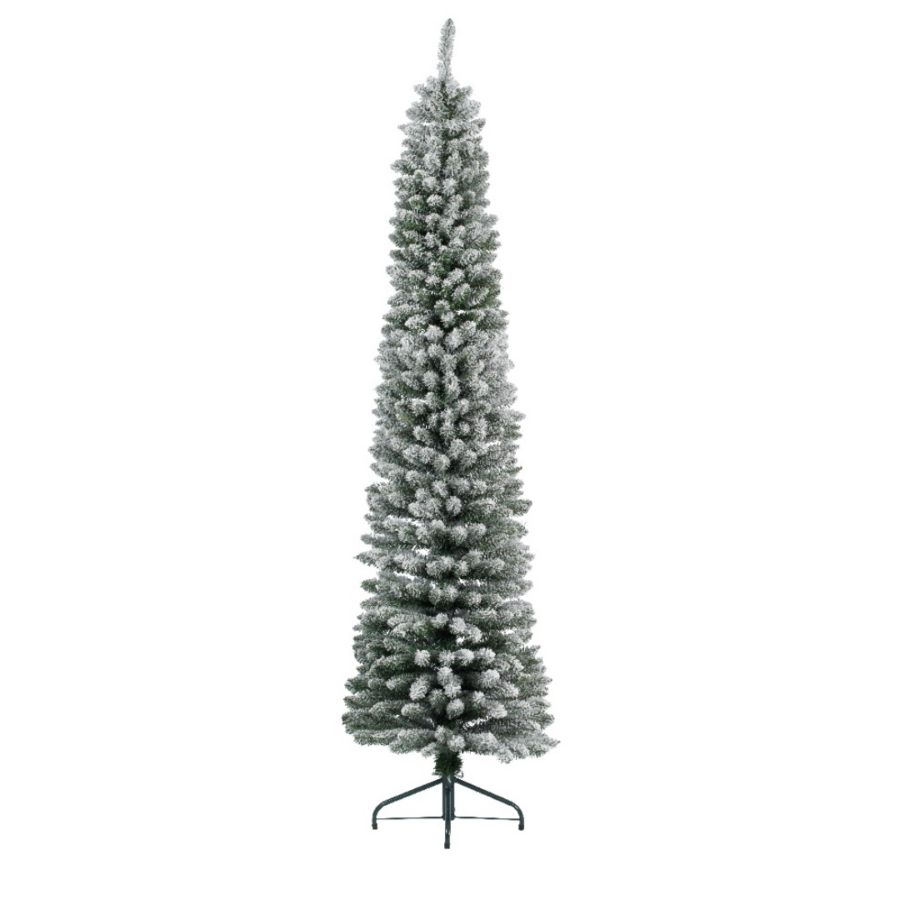 Snowy Pine Pencil Tree 7ft