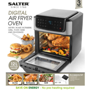 XL Salter Digital Air Fryer with 3 Racks - 12L - Image 8