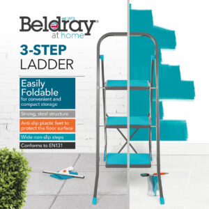 Beldray 3 Step Ladder - up to 150KG - Image 3