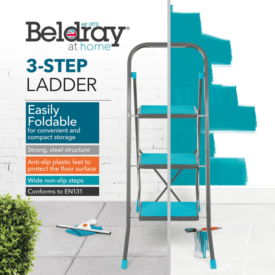 Beldray 3 Step Ladder - up to 150KG - Image 3