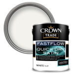 Crown Trade Fastflow Quickdry Satin 5L White
