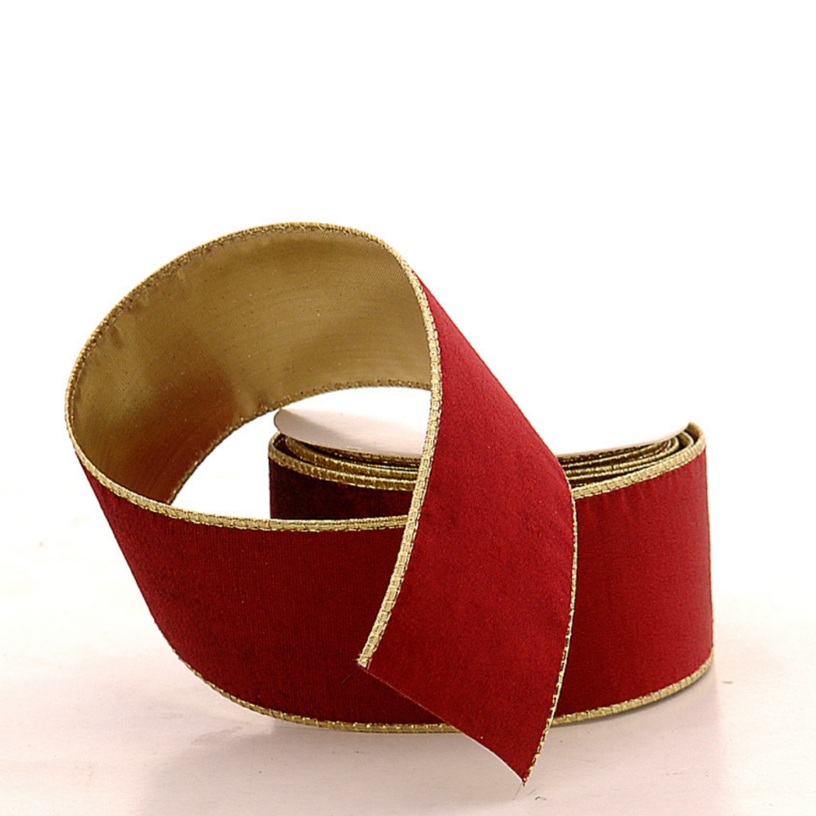 Ribbon Dark Burgundy Velvet 10M