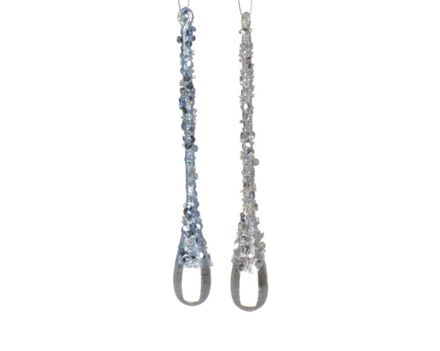 Hanging Drops Plastic Glitter - 2 Colours