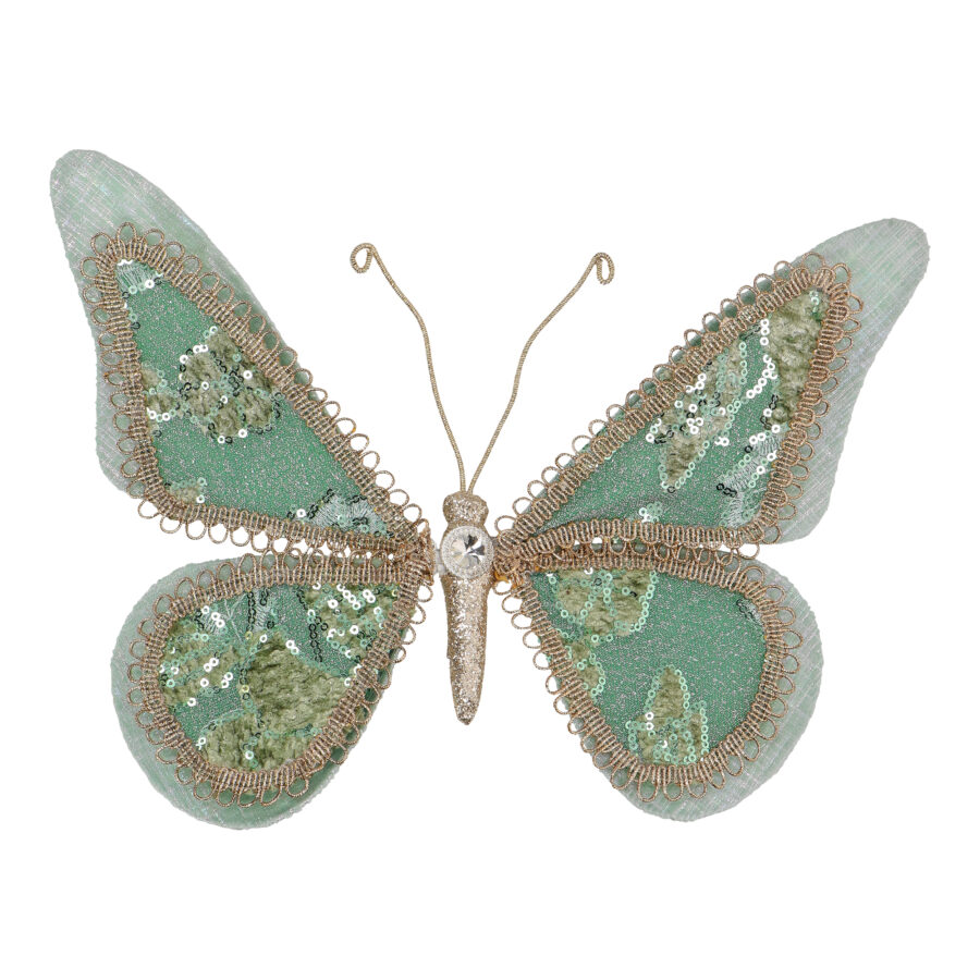Green Butterfly Ornament